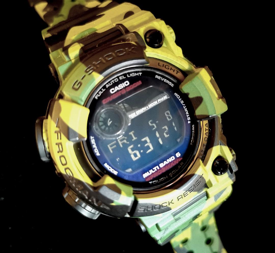 G Shock Frogman Green Camou Luxury Watches on Carousell
