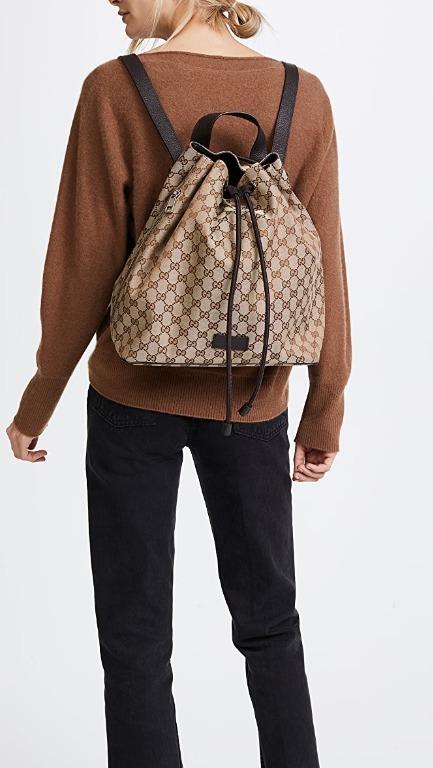 gucci gg canvas backpack