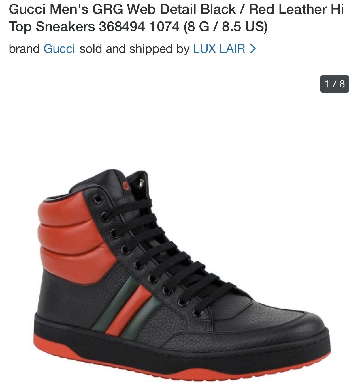 black and red gucci sneakers