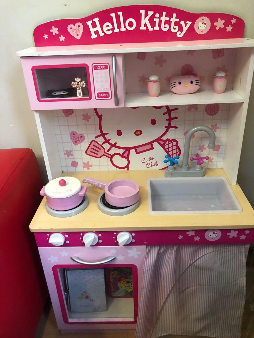 Hello kitty wooden kitchen new arrivals