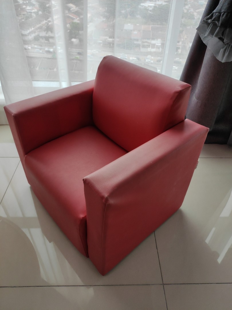 Kids Tv Chair Red