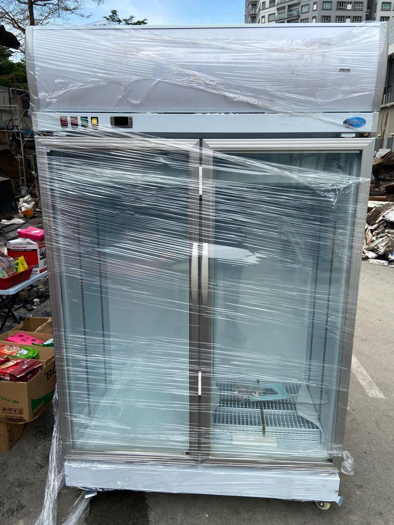 (New) Snow 2 Door Chiller Self Closing Door LowE Tempered Heater Glass