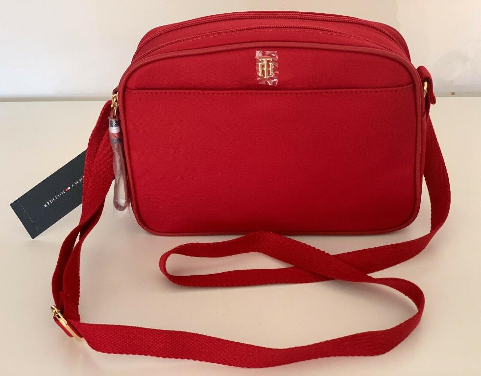 Tommy hilfiger double zip crossbody bag clearance