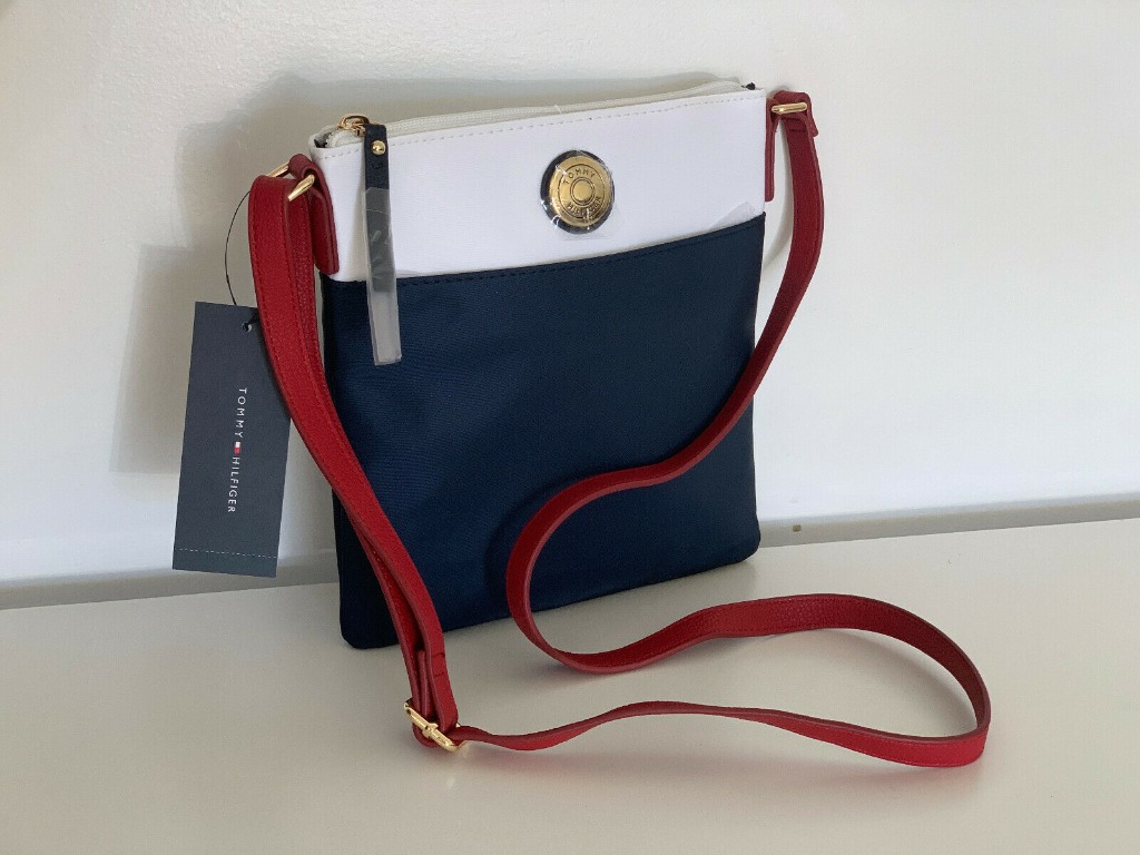 Tommy hilfiger bags red and white 2025