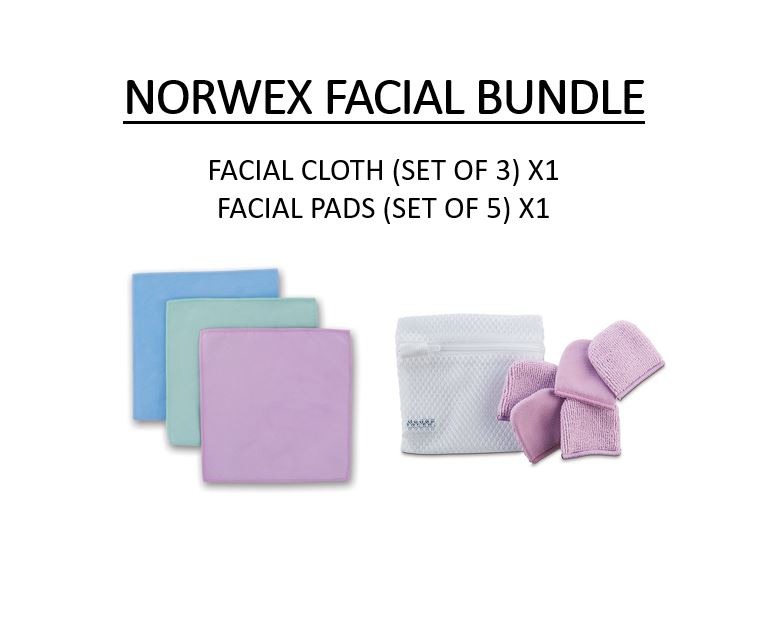 Norwex Facial Makeup Removal Cloth Pads Microfibre Cotton Magic