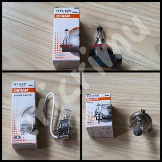 OSRAM / PHILIPS Halogen Light Bulbs 12V - H1,H4,H7, H8, H11, HB3(9005), HB4(9006)