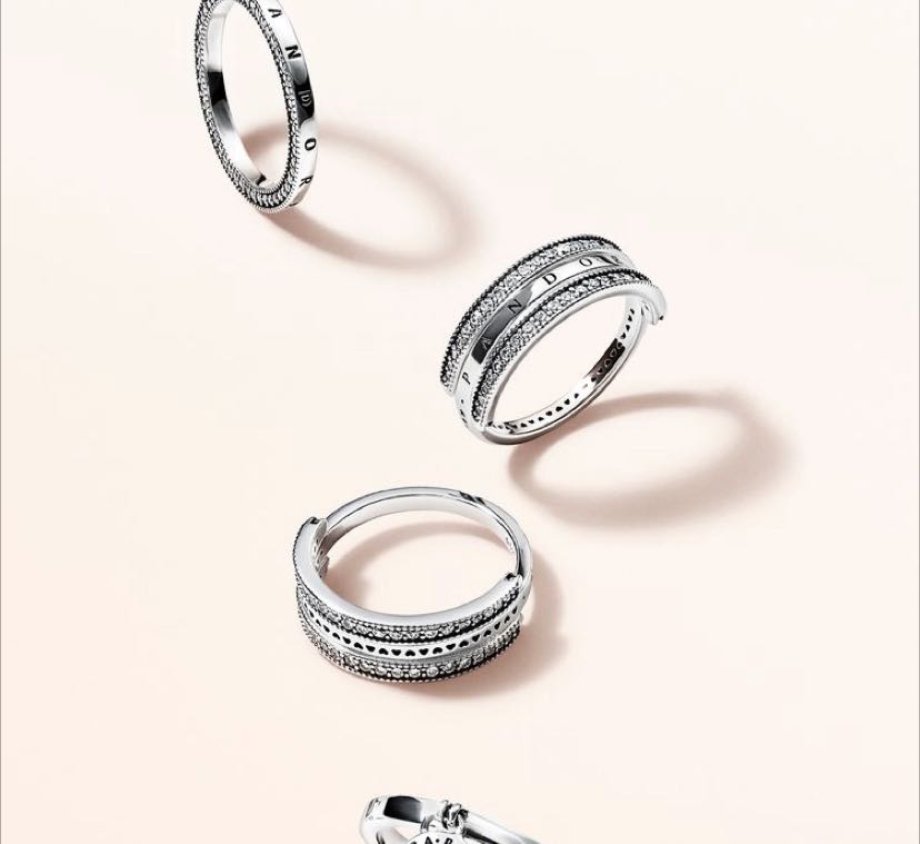 Reversible hearts of pandora ring store
