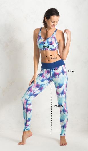 PURE APPAREL VIBE EXTRA LONG LEGGING BLACK SIZE 4 YELLOW TIGHTS YOGA pure yoga hom yoga