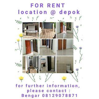 RENT A HOUSE @ Depok-Affordable Price !