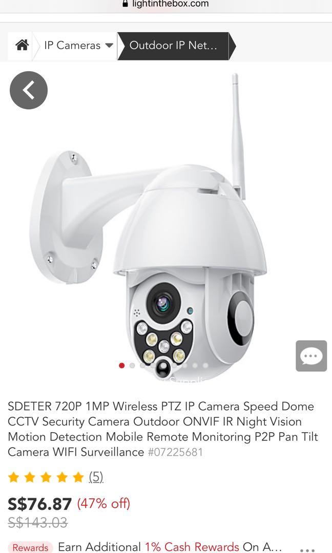 Sdeter 1080p ptz hotsell ip camera