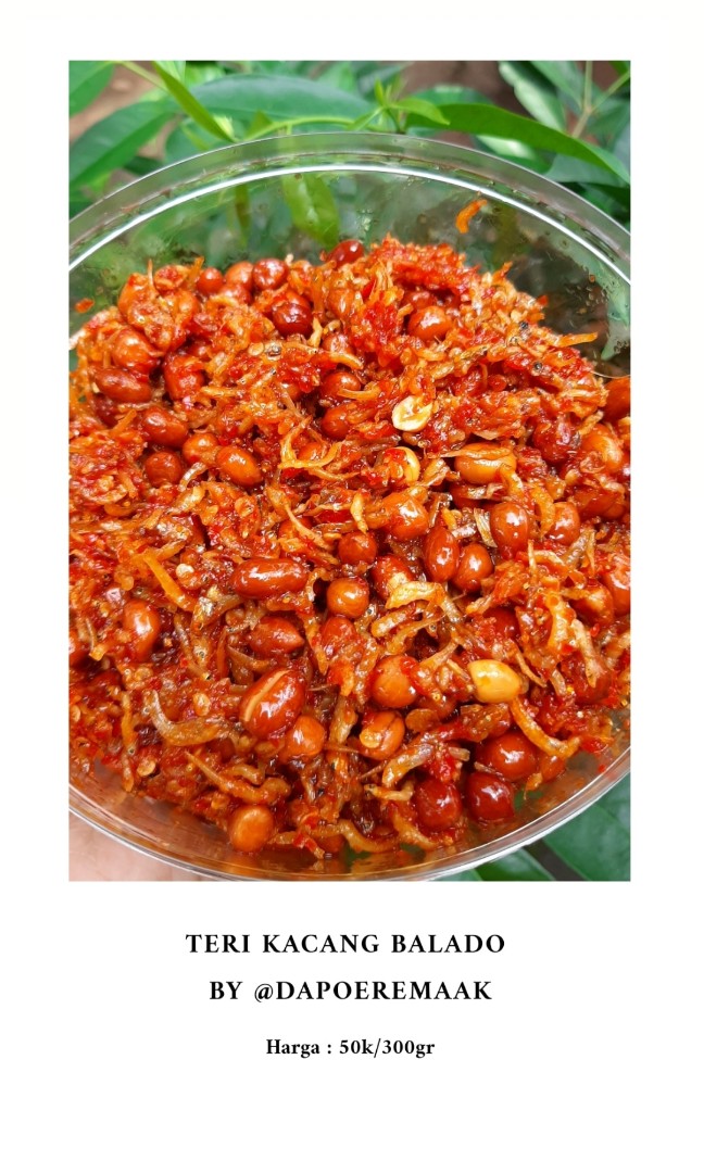 Teri Kacang Balado Makanan Minuman Makanan Instan Di Carousell