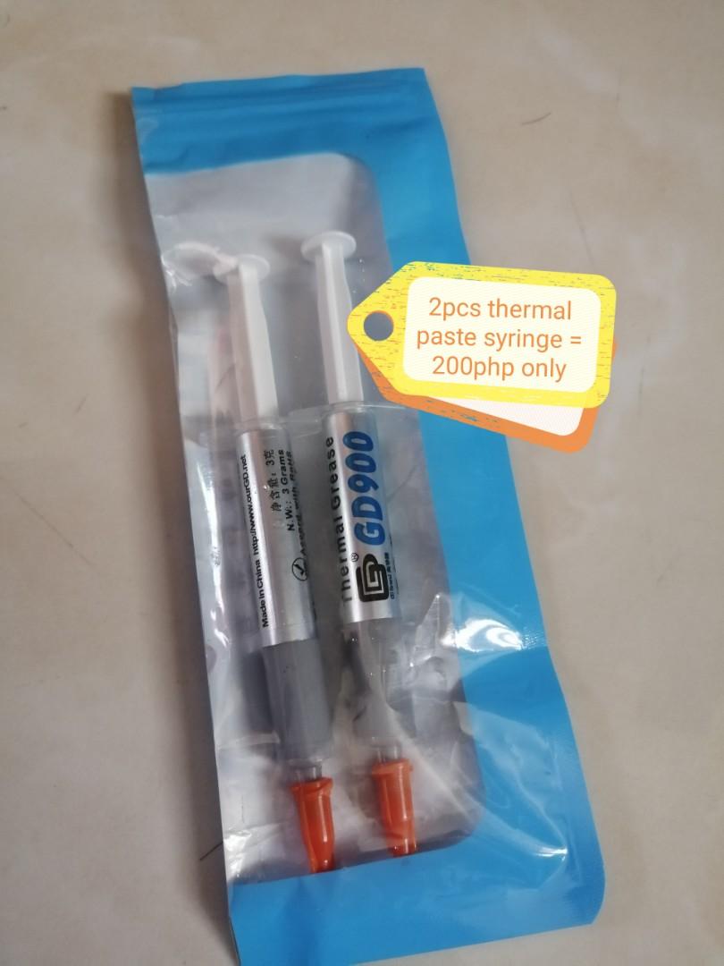 thermal paste gd900 3g (Category: Computer Parts) located in Bacoor. Submitted by ivanyun (Listing ID 1005033461, Image 3). Description: 2pcs thermal paste 3g syrnge =200 php only pickup only molino blvd good thermal paste always change thermal paste pra nde masira ang computer nyo.