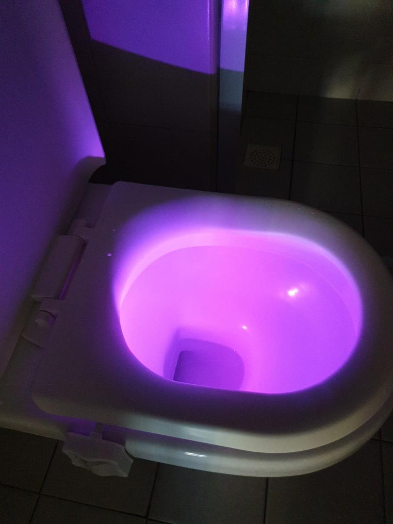 Toilet bowl light up/ light bowl sensor, Everything Else on Carousell