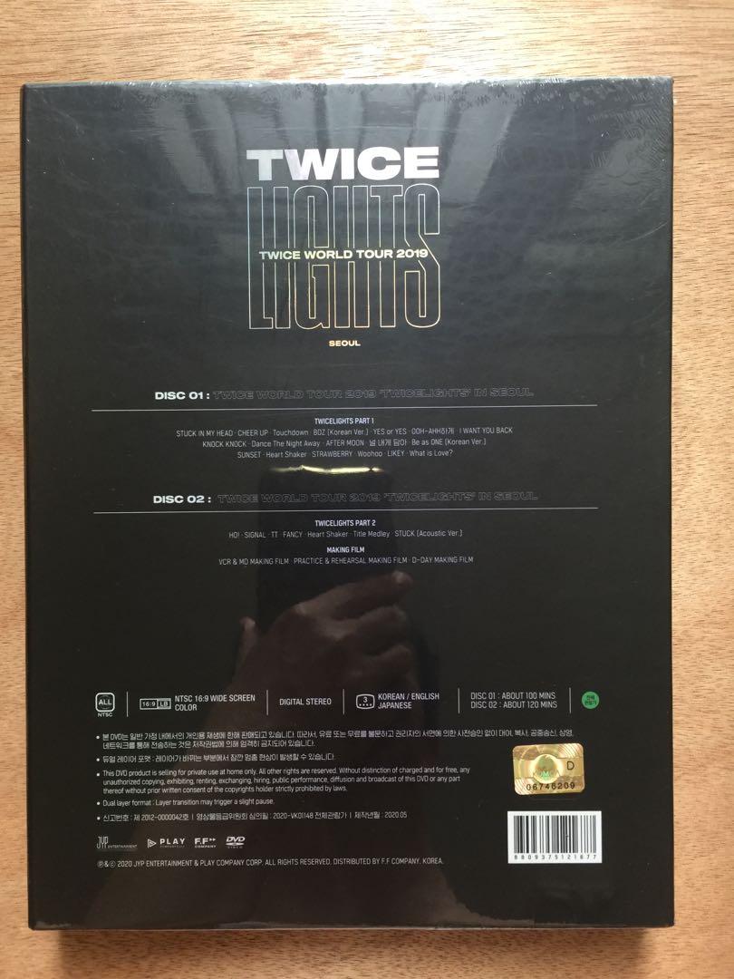 TWICE WORLD TOUR 2019 TWICELIGHTS IN SEOUL 韓國版2 DVD 訂, 興趣及