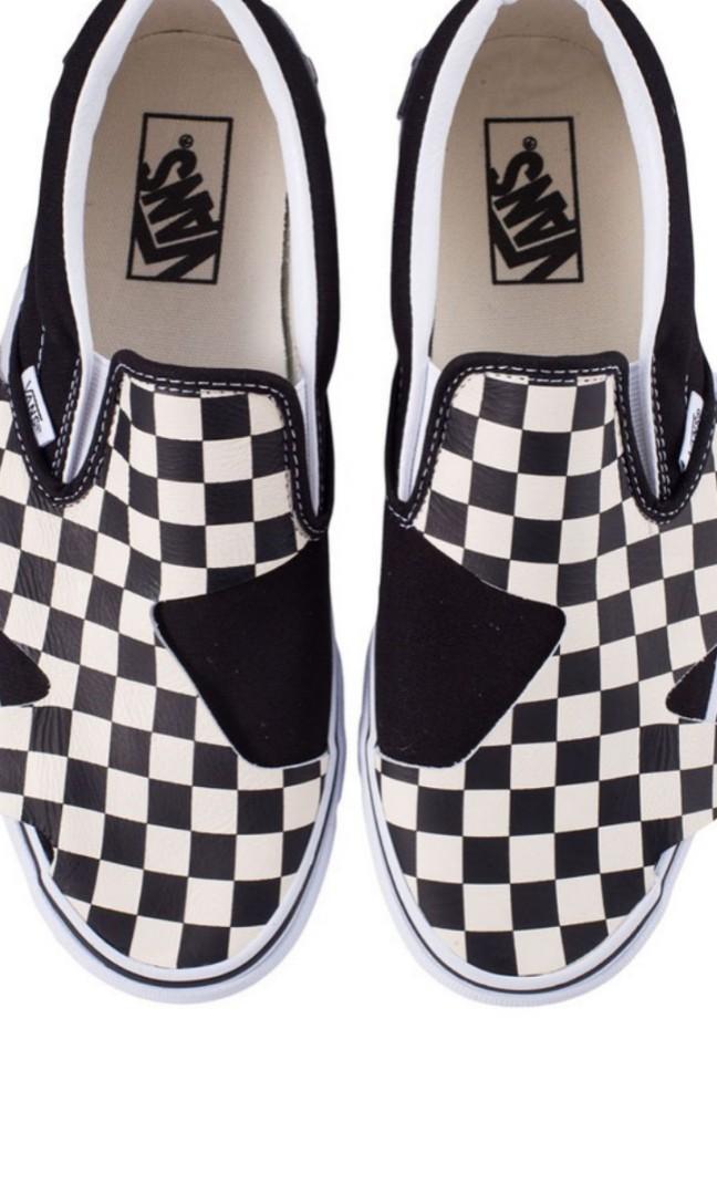 vans checkerboard slip on fashion