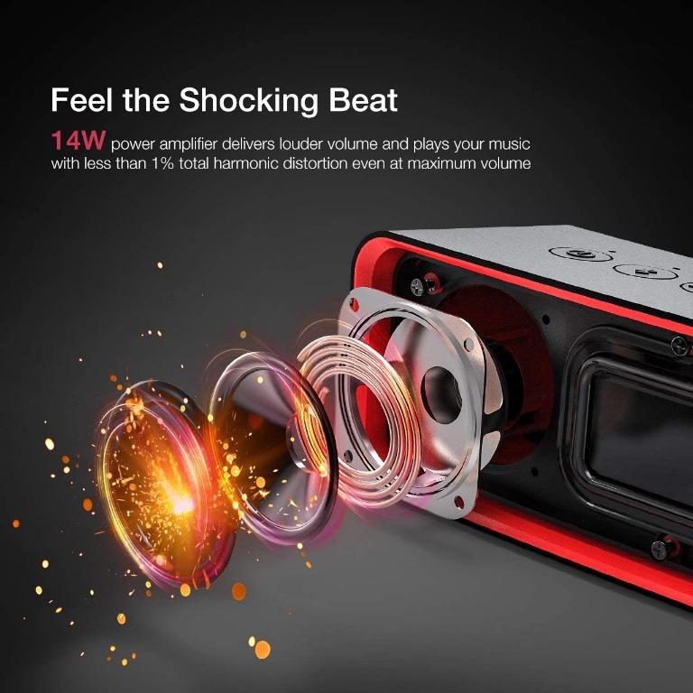 vtin waterproof portable bluetooth speaker