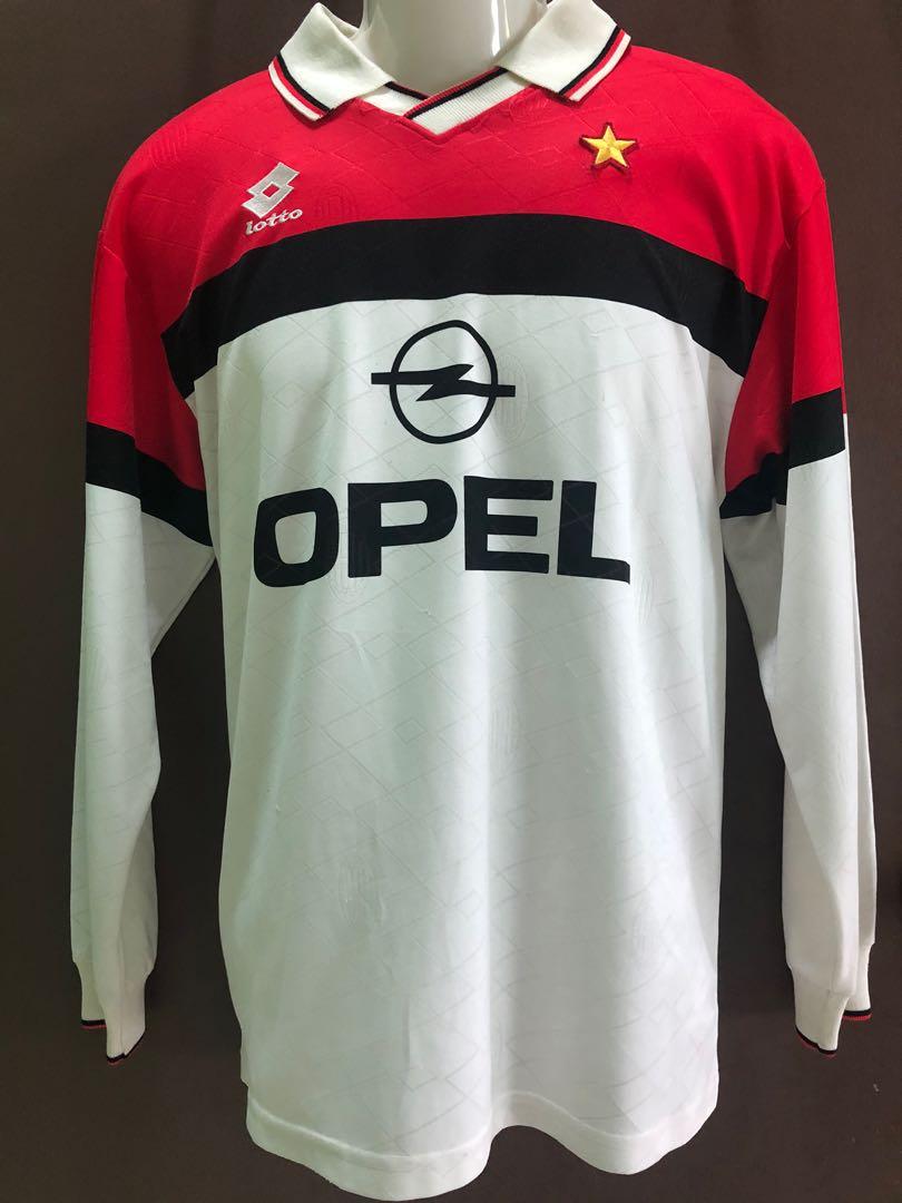 Ac Milan 1994 95 Away Jersey Long Sleeve Player Issue Sports Athletic Sports Clothing On Carousell