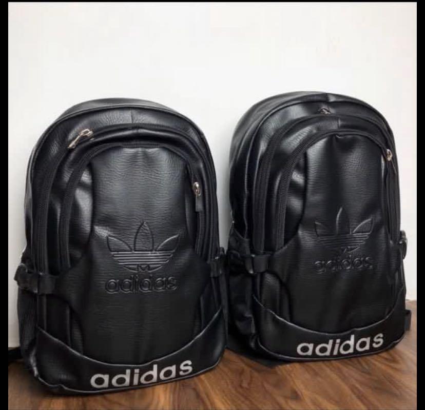 adidas small leather backpack