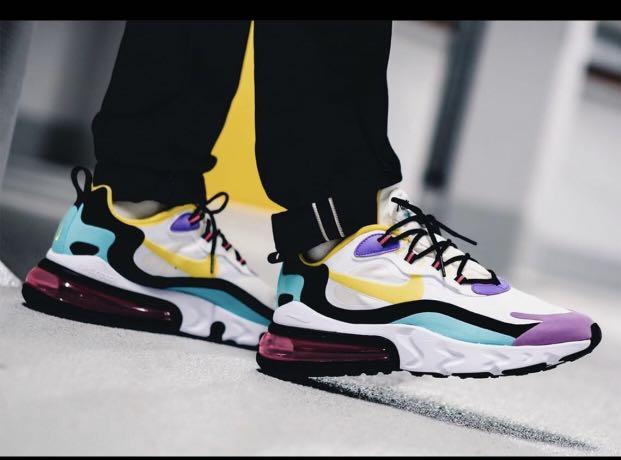nike air max 270 react bright violet