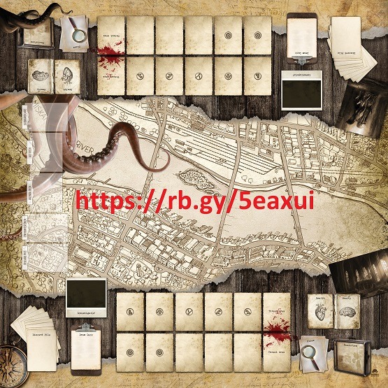 Arkham Horror LCG Card Play Mat Custom 2 Player , Hobbies & Toys, Toys