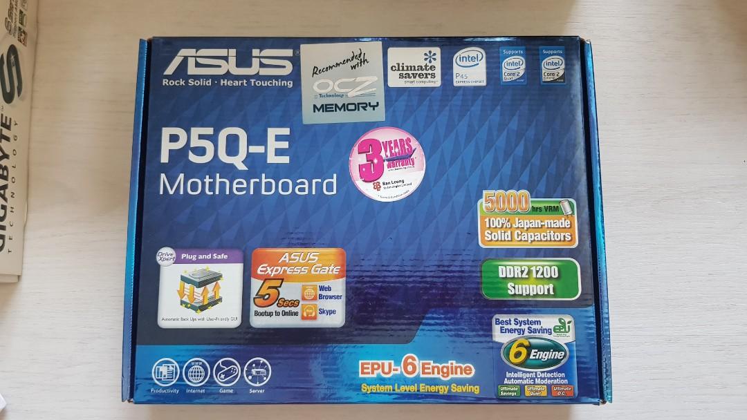 Asus P5Q E Motherboard LGA775 Computers Tech Parts Accessories Computer Parts on Carousell