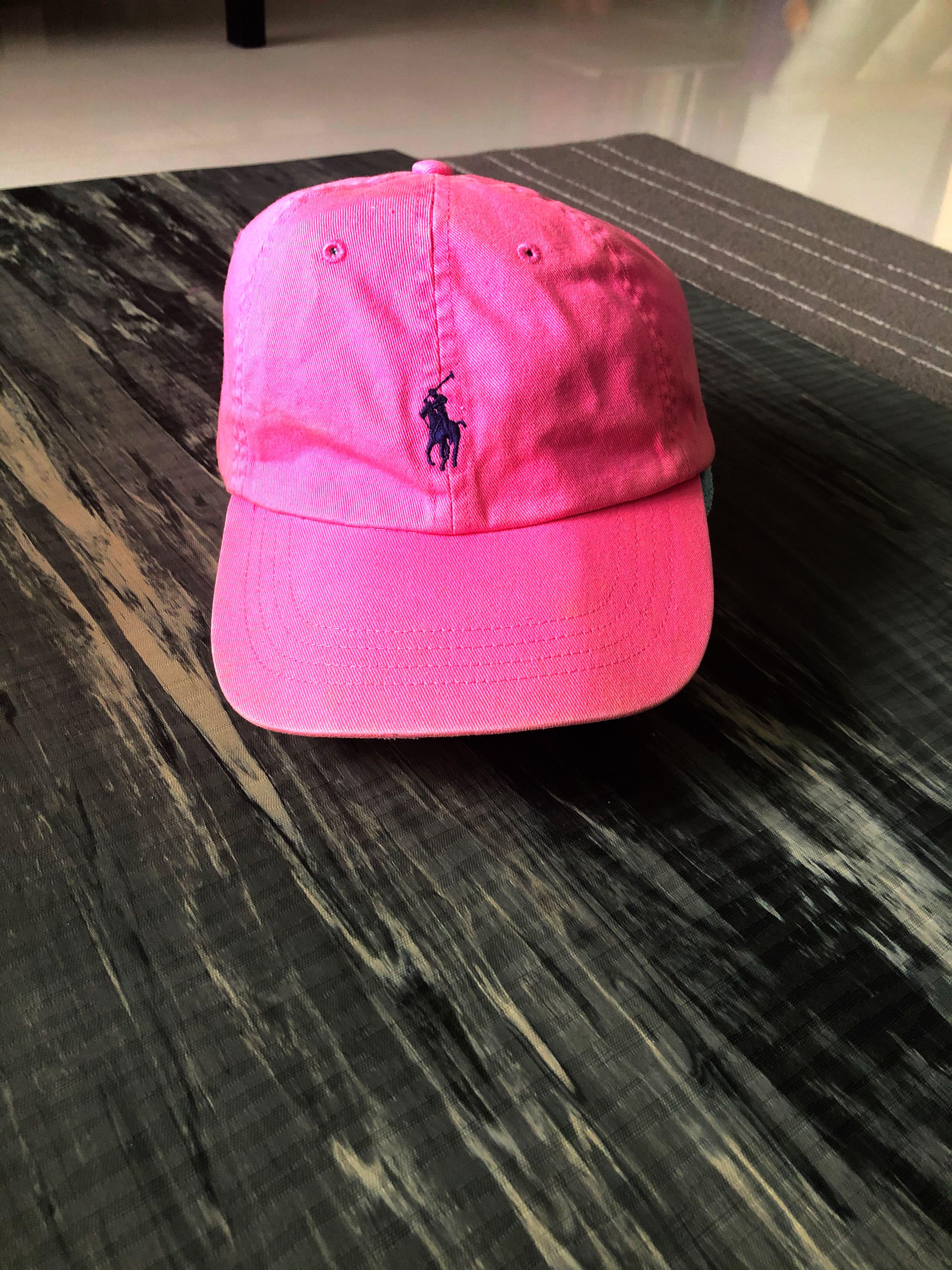 Pink shop polo hat