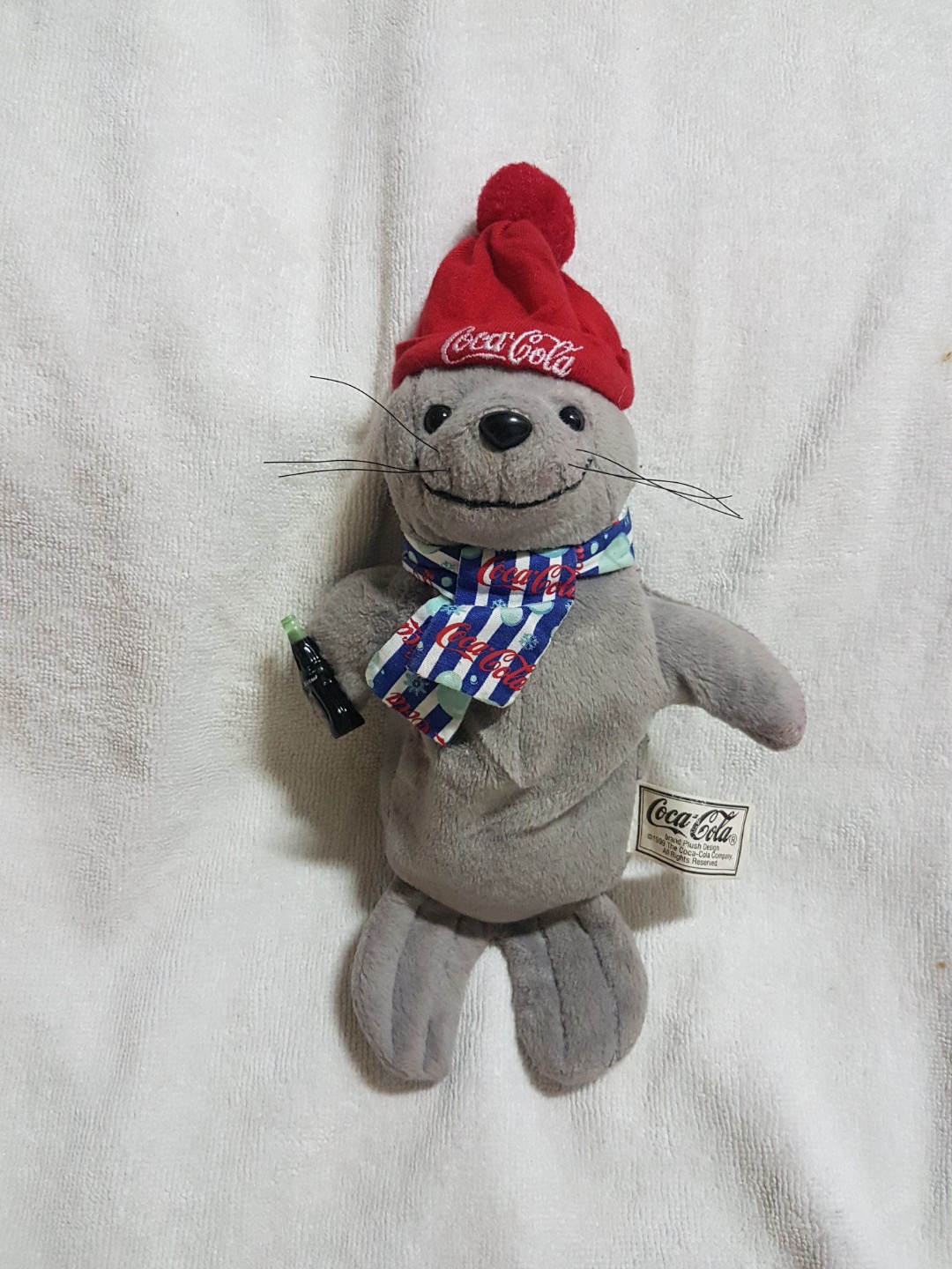 Coca cola seal beanie clearance baby