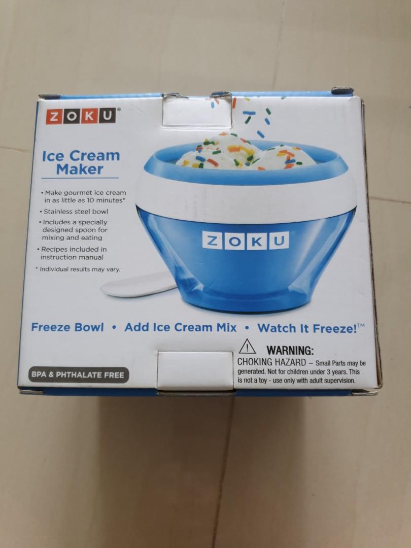 Bn Zoku Ice Cream Maker Home Appliances Kitchenware On Carousell