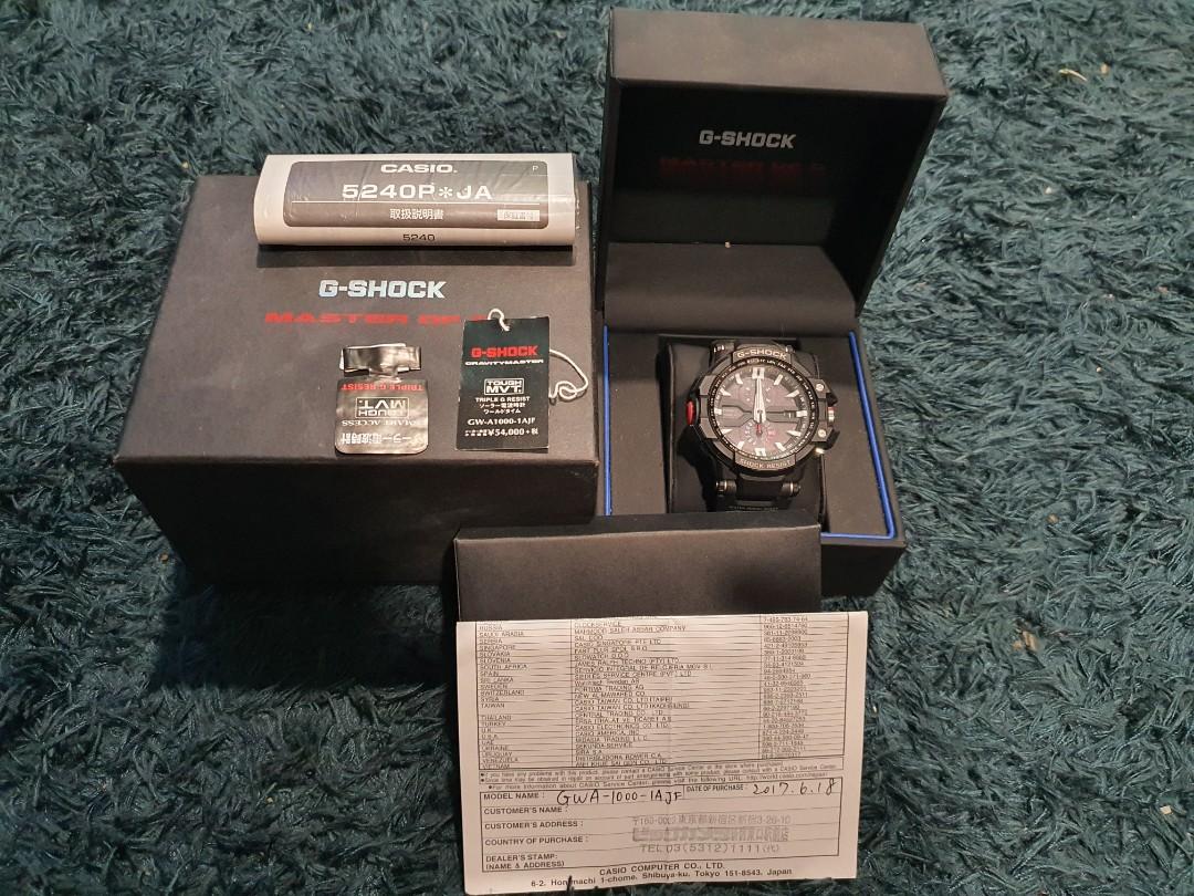 Casio G-Shock GW-A1000-1AJF Sky Cockpit Aviation, Men's Fashion