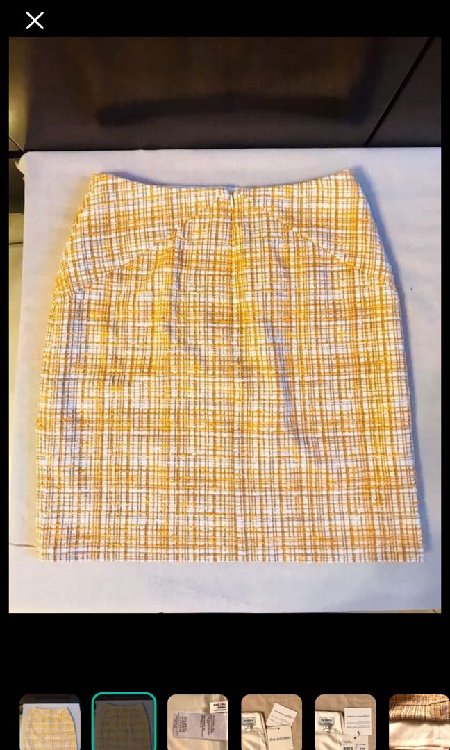 Chanel 風 tweed skirt