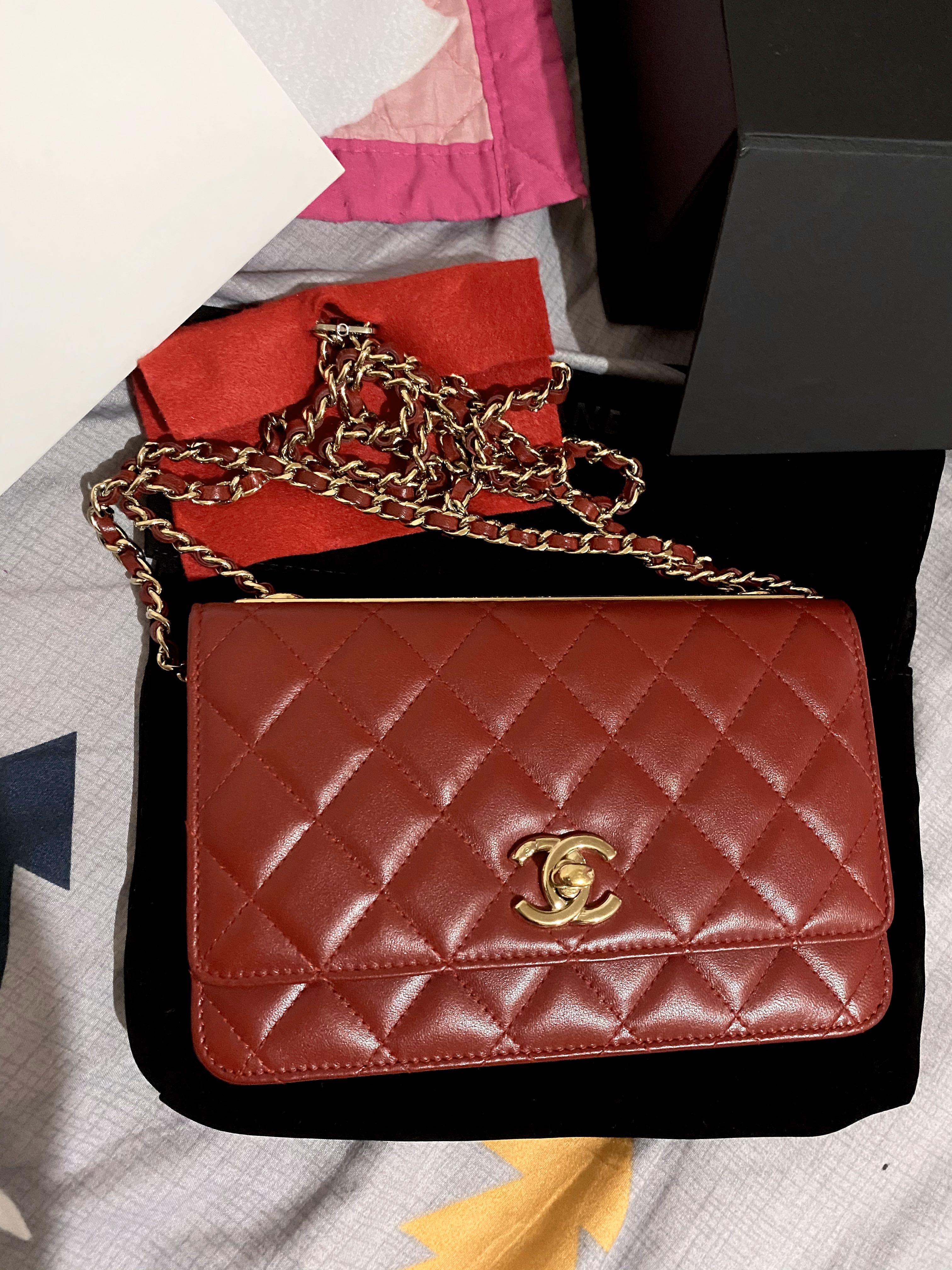 chanel trendy cc wallet on chain
