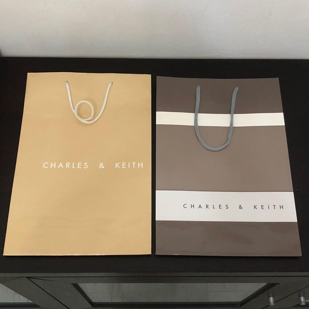 Charles And Keith Paper Bag Charles And Keith Carrier Charles Keith Carrier Everything Else On Carousell