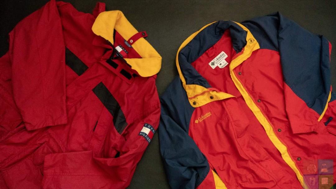 tommy hilfiger windbreaker colorblock