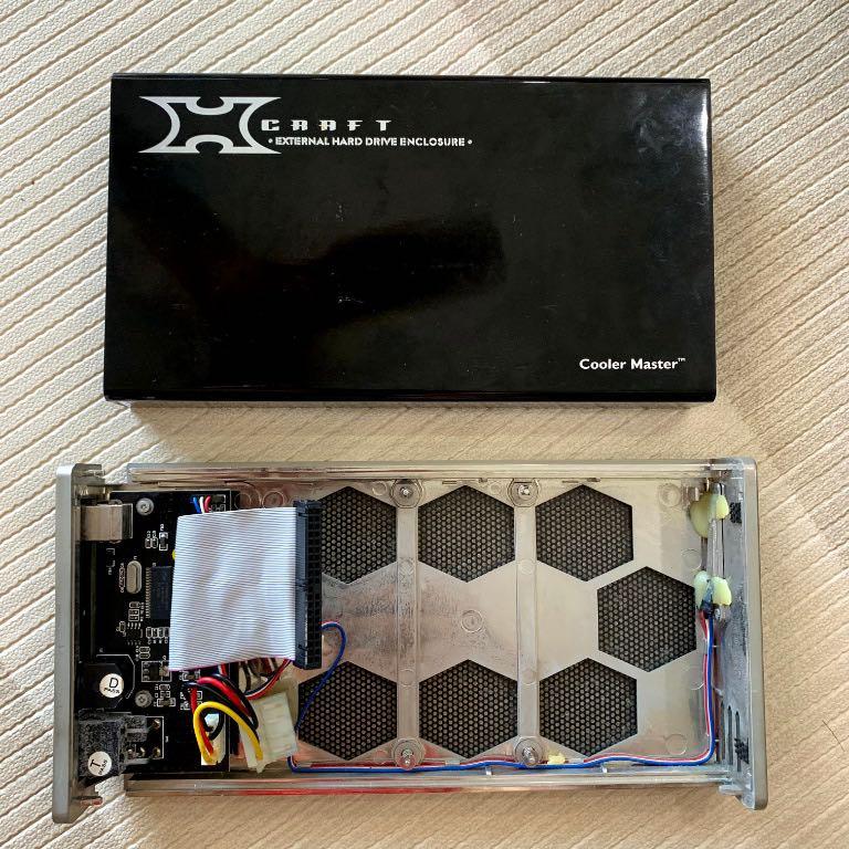 Cooler Master X Craft (IDE) External Drive Enclosure, Computers & Tech, Parts & Accessories