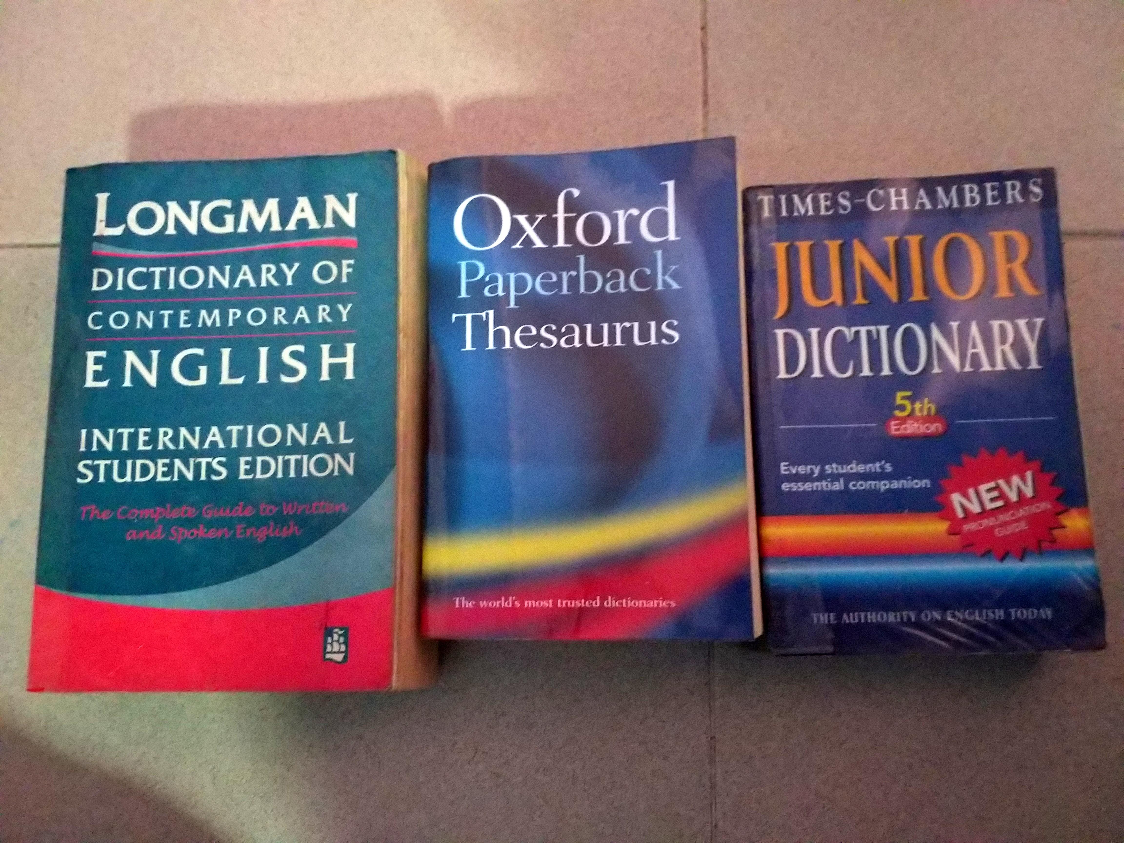 English Dictionary Thesaurus Books Stationery Non Fiction On Carousell