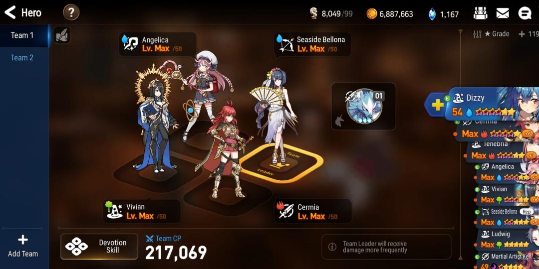 Epic Seven Asia Seaside Bellona Cermia And 1 Ml Account Video Gaming Gaming Accessories Game Gift Cards Accounts On Carousell