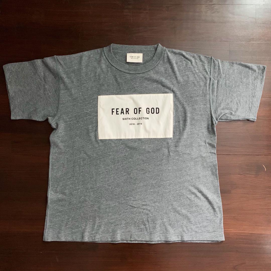 FEAR OF GOD - Logo Tee - Grey - Six 