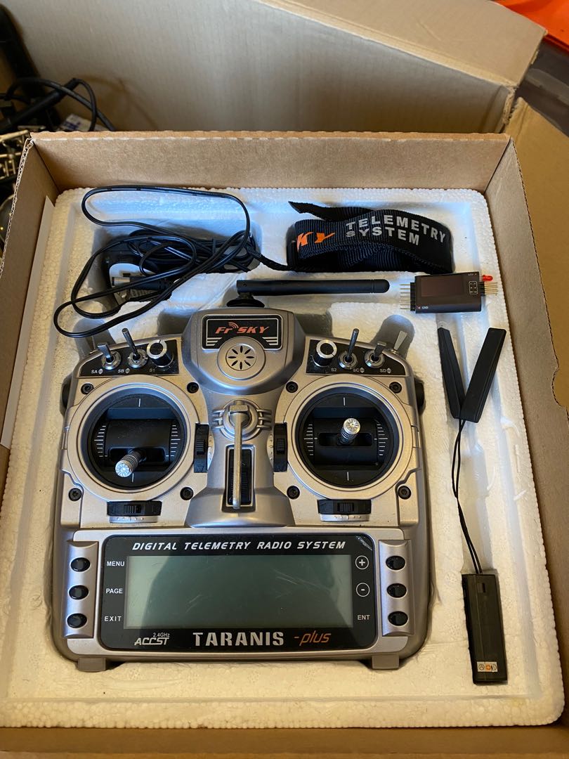 FrSky Taranis X9D Plus Combo w/ X8R and voltage telemetry sensor