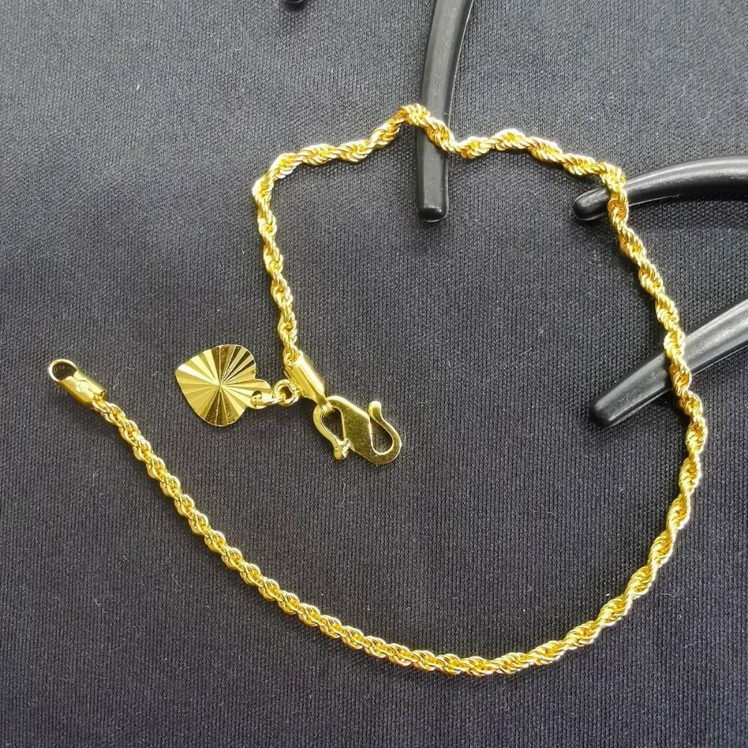 Gelang Tangan Dewasa Emas 916 16 5cm Women S Fashion Jewellery On Carousell