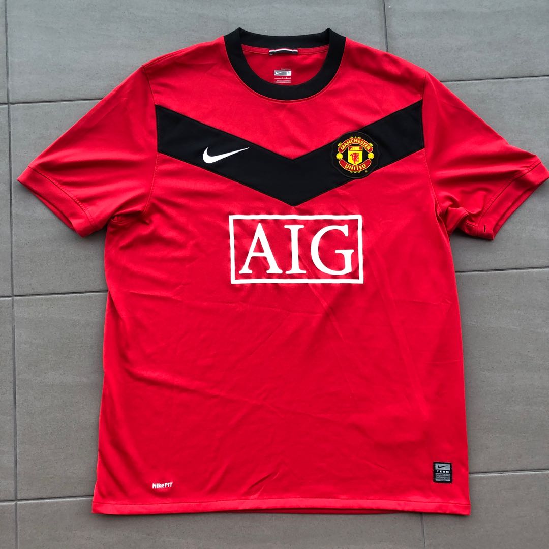ORIGINAL Nike Manchester United 2009 10 Home Jersey Men s Fashion