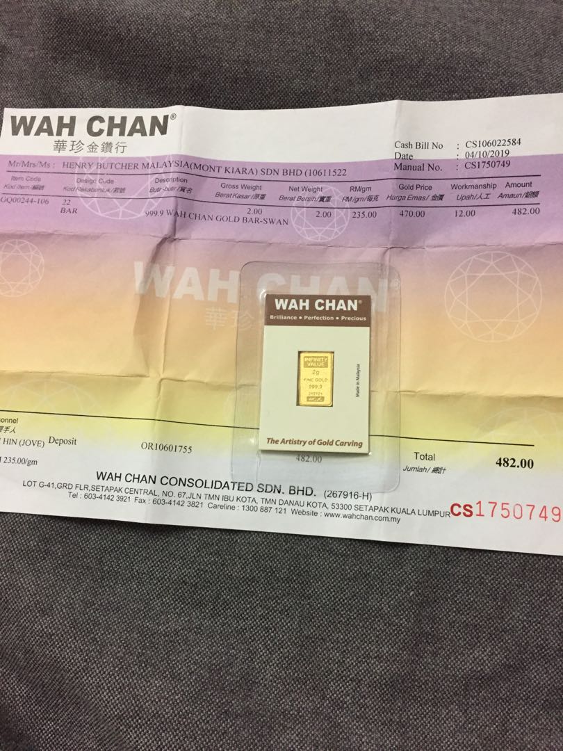 Chan bhd sdn wah consolidated Wah Chan