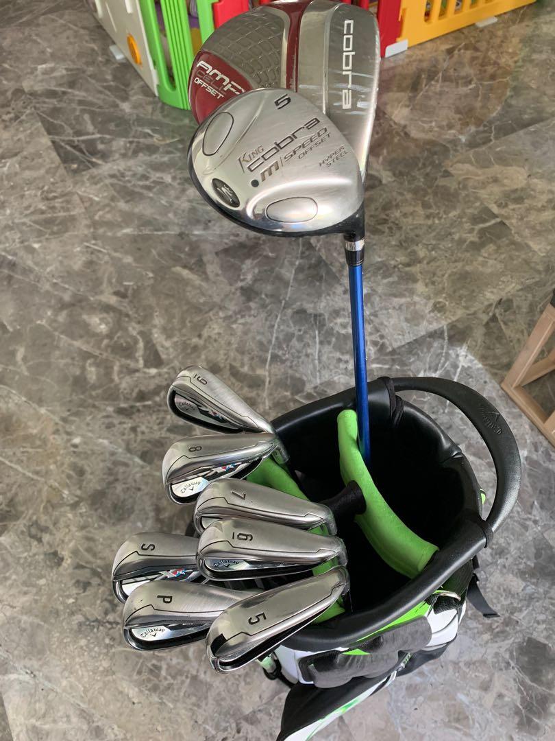Golf Set Callaway XR Irons (Steel Shaft) + Callaway Epic Bag + Cobra Driver&5W, Sports