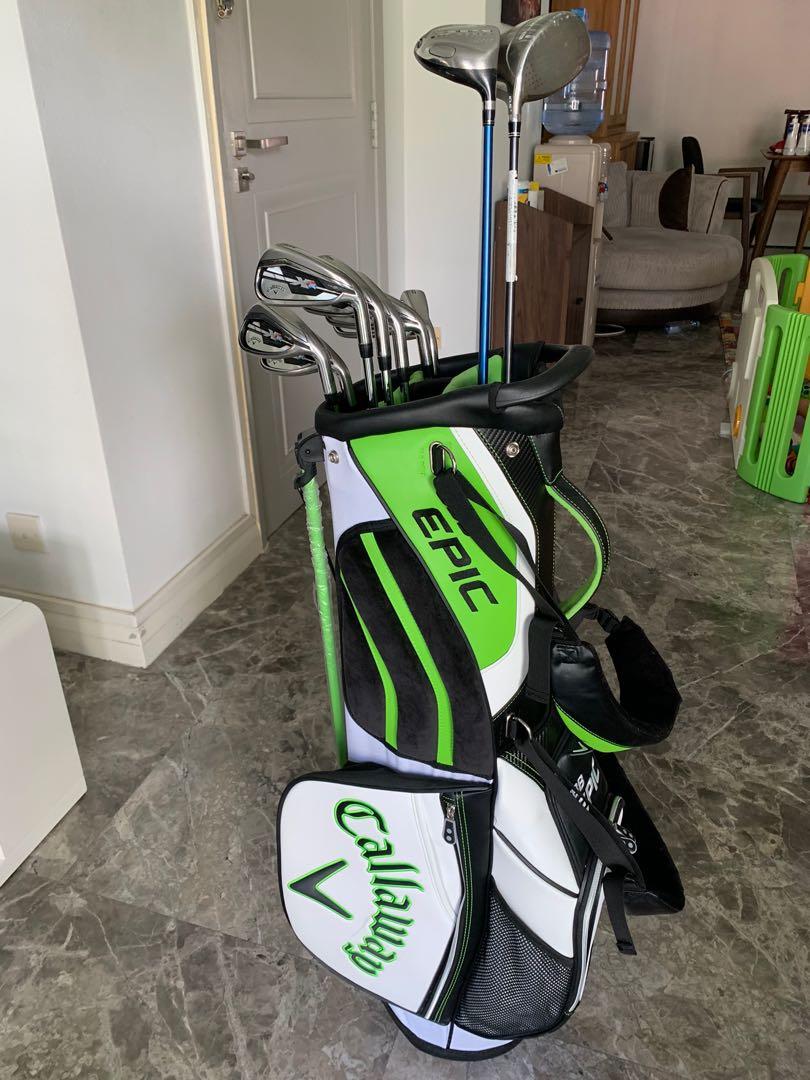 Golf Set Callaway XR Irons Steel Shaft Callaway Epic Bag Cobra Driver 5W