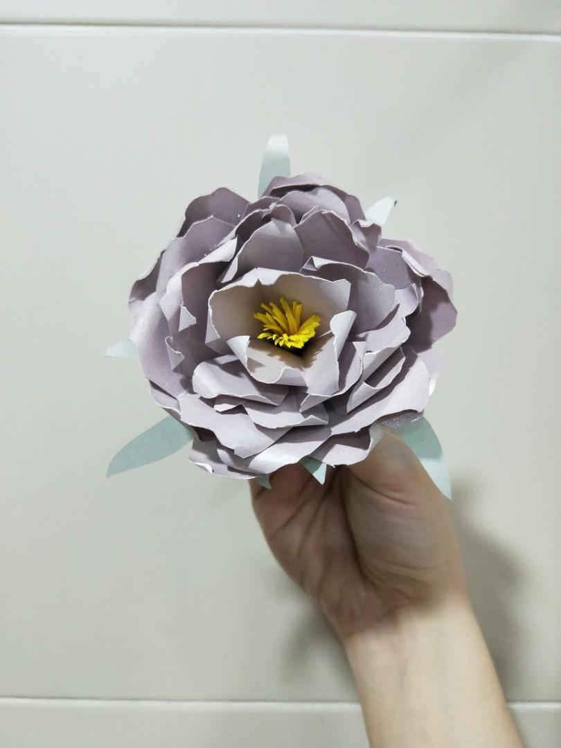 Handmade Peony Rose In Single Stalk Bouquet For Parties Weddings Anniversary Special Someone Price Includes Shipping Follow Us On Our Instagram Facebook To Enjoy A 10 Discount Design Craft Handmade Craft On Carousell