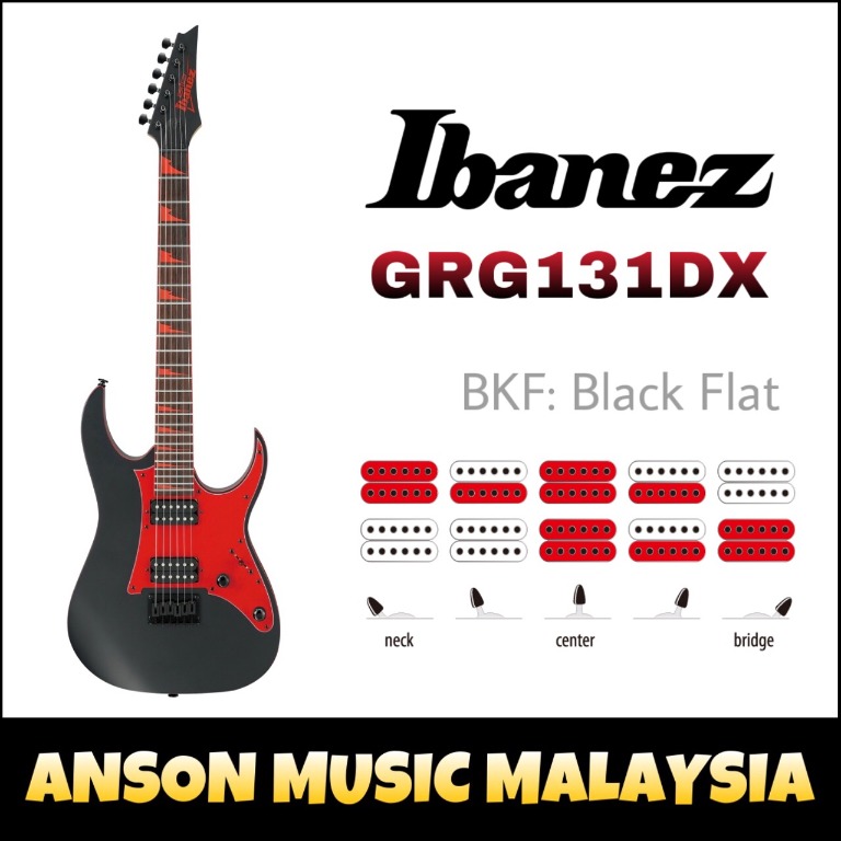 Ibanez grg 131 dx black flat top