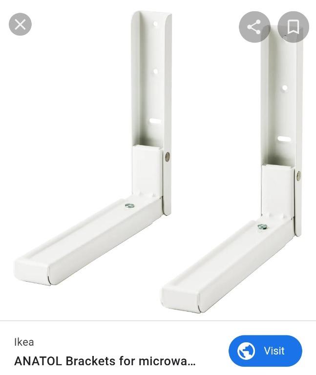 Ikea Anatol Bracket Rack Brand New For Microwave Oven Home Appliances Kitchenware On Carousell