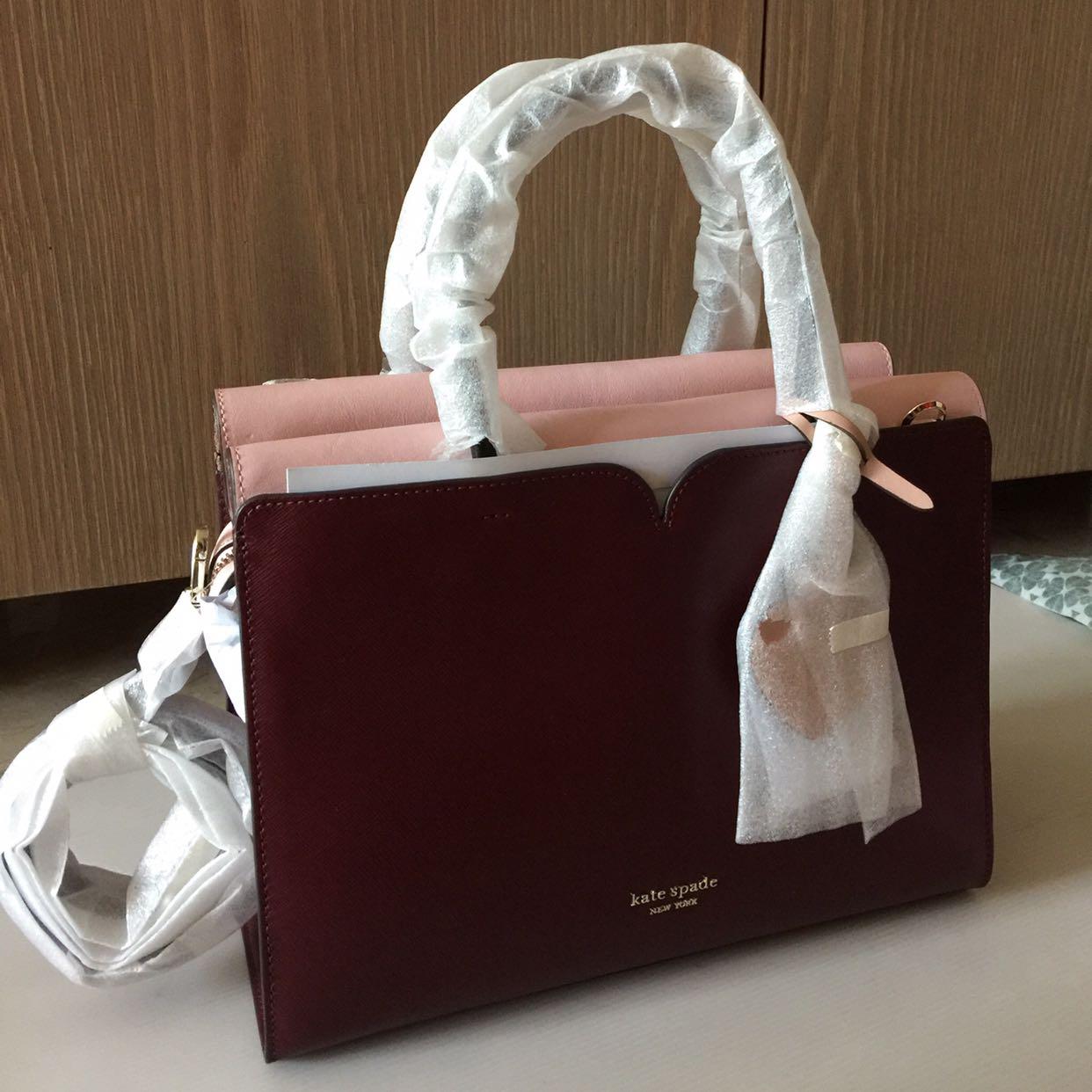 IN STOCK Kate Spade New York Spencer Large Satchel Bag Cherrywood