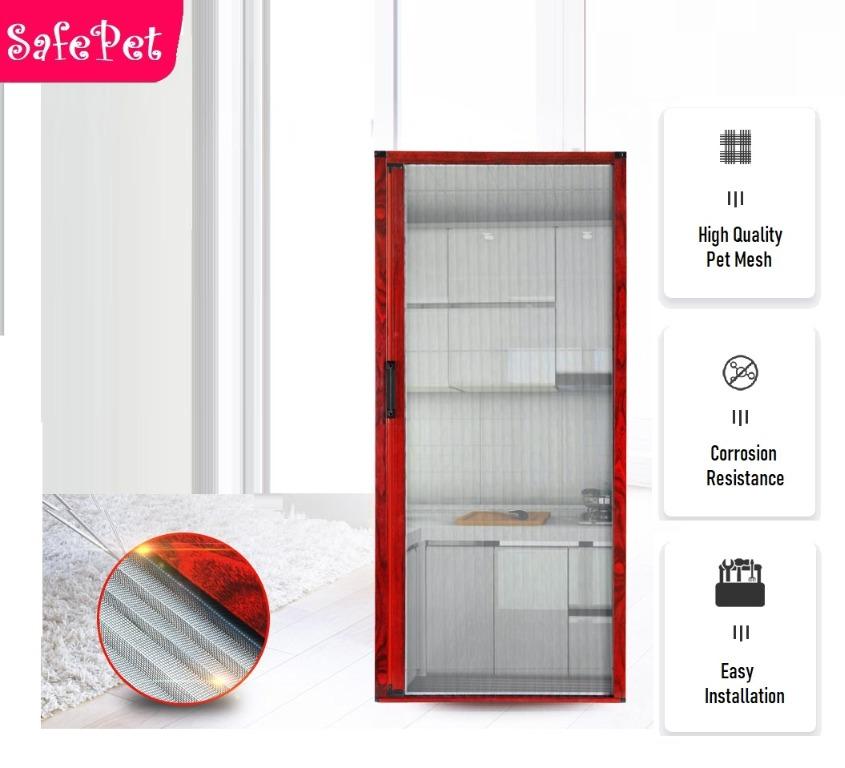 Invisible Sliding Door Grille for Cats , Pet Supplies, Homes & Other ...