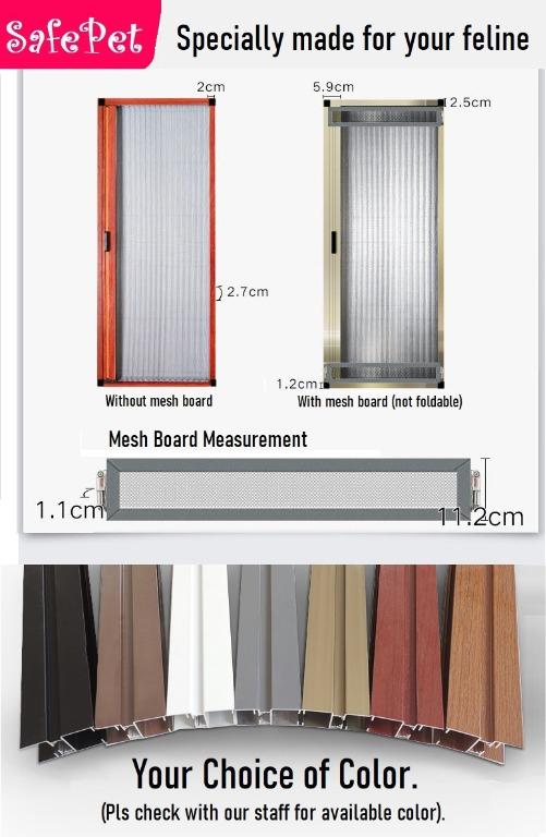 Invisible Sliding Door Grille for Cats , Pet Supplies, Homes & Other ...