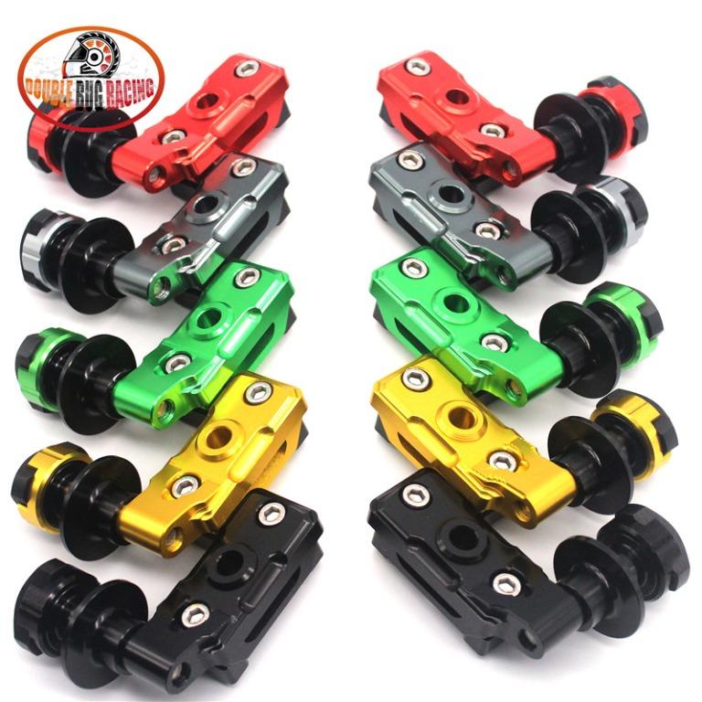 Kawasaki ninja 400 Z400 rear swing arm end sliders axle dock spool ...